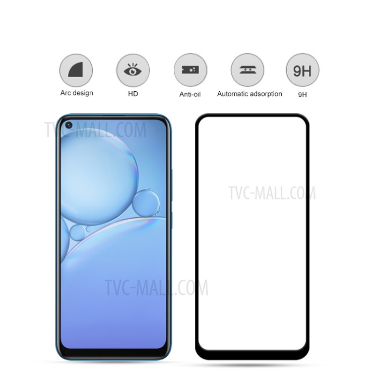 MOCOLO Full Screen HD Clear Silk Printing Anti-explosion Tempered Glass Protector for vivo Y30 Standard - Black-3