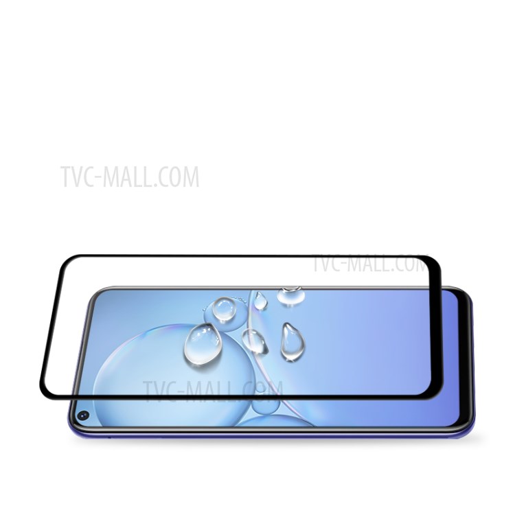 MOCOLO Full Screen HD Clear Silk Printing Anti-explosion Tempered Glass Protector for vivo Y30 Standard - Black-6