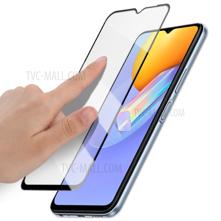 MOCOLO Full Glue Full Coverage Silk Printing Tempered Glass Screen Protector for vivo Y31 - Black-6