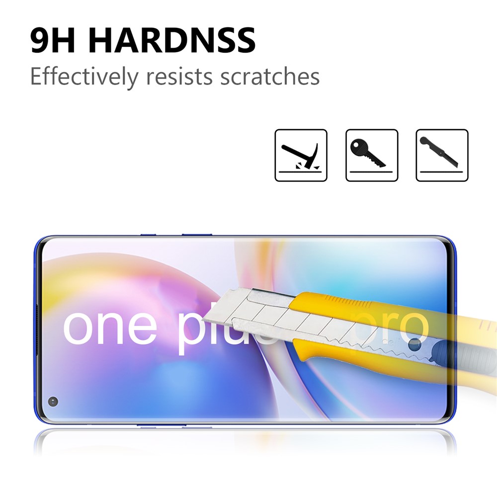 Anti-Fingerprint Ultra Clear 3D Tempered Glass Full Screen Protector Film for OnePlus 9 Pro-3