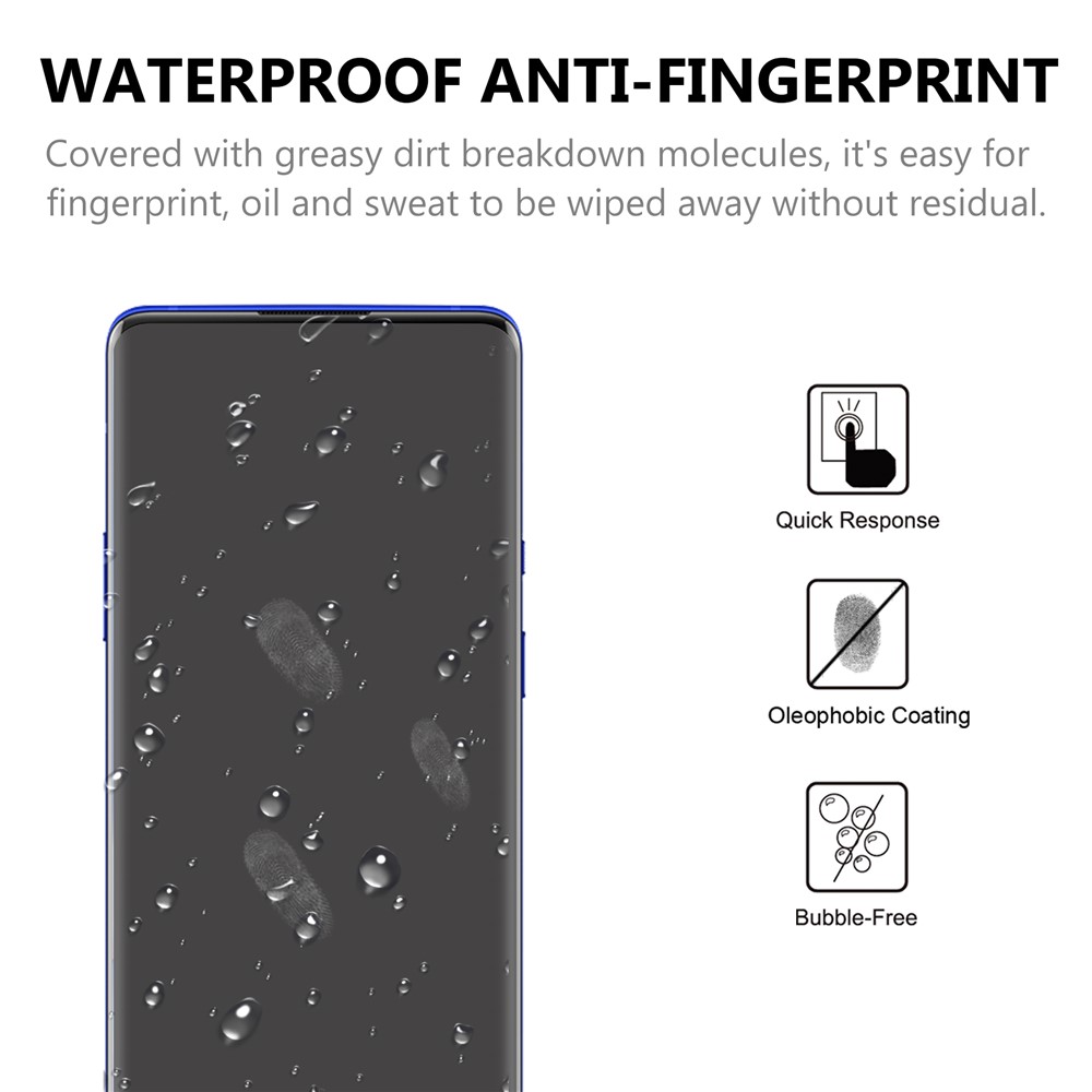 Anti-Fingerprint Ultra Clear 3D Tempered Glass Full Screen Protector Film for OnePlus 9 Pro-4
