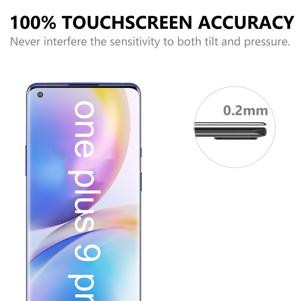 Anti-Fingerprint Ultra Clear 3D Tempered Glass Full Screen Protector Film for OnePlus 9 Pro-6