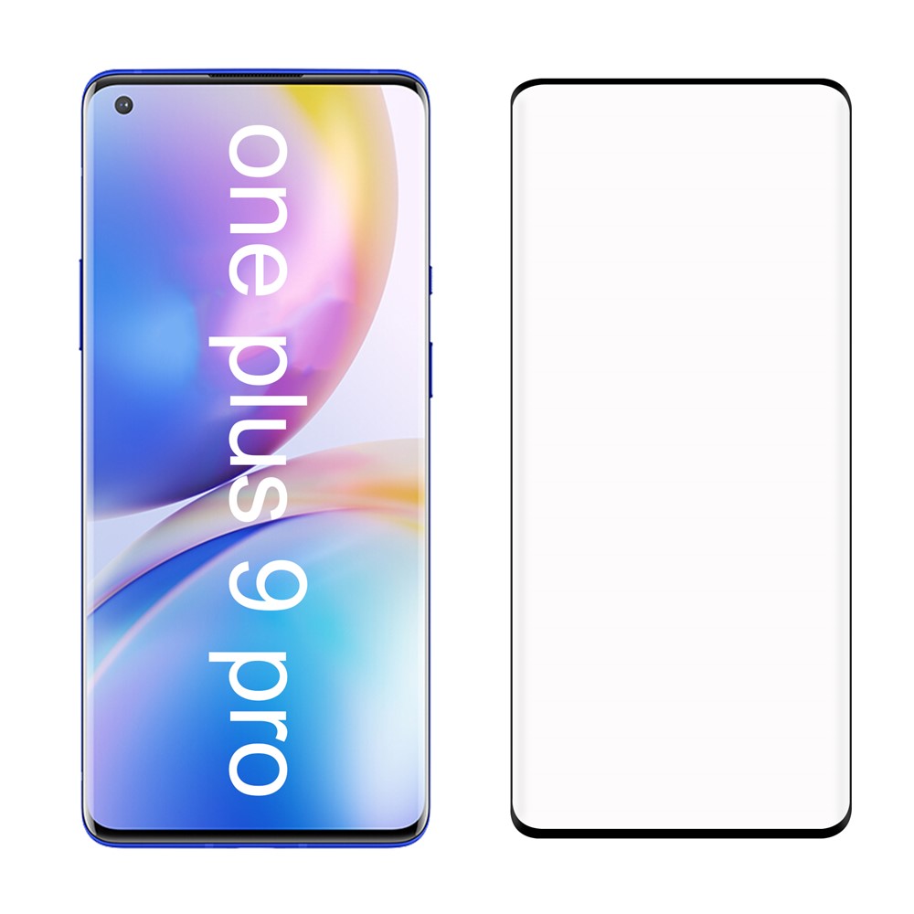 Anti-Fingerprint Ultra Clear 3D Tempered Glass Full Screen Protector Film for OnePlus 9 Pro-7