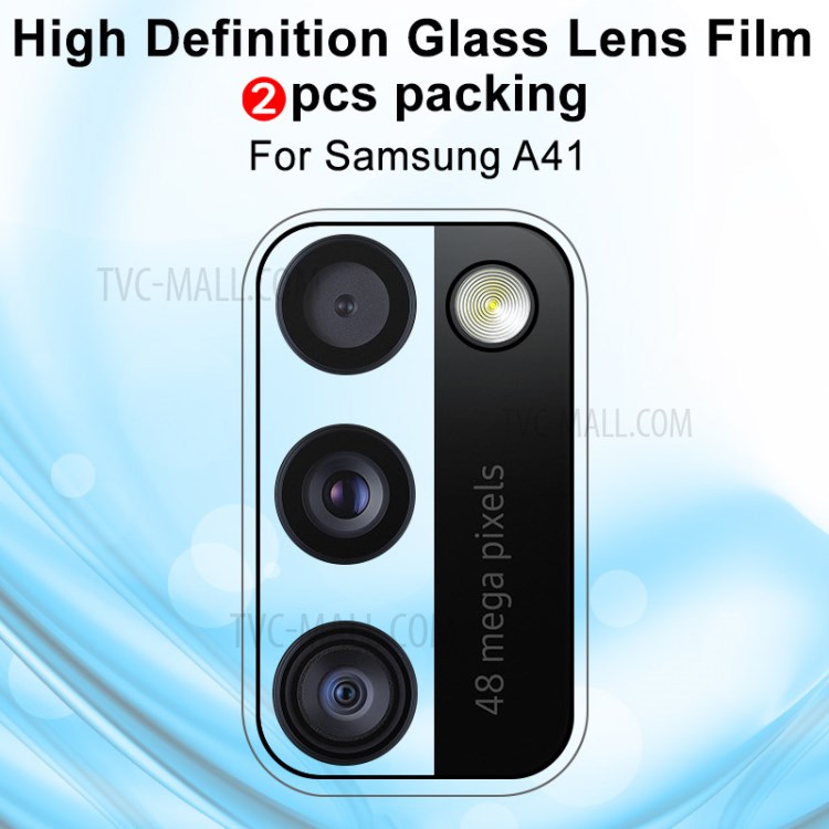 2Pcs/Pack IMAK High Transparency Anti-Scratch Glass Lens Film for Samsung Galaxy A41 (Global Version)-2