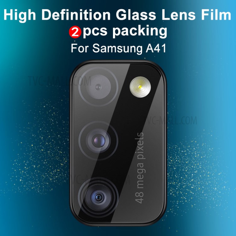 2Pcs/Pack IMAK High Transparency Anti-Scratch Glass Lens Film for Samsung Galaxy A41 (Global Version)-3