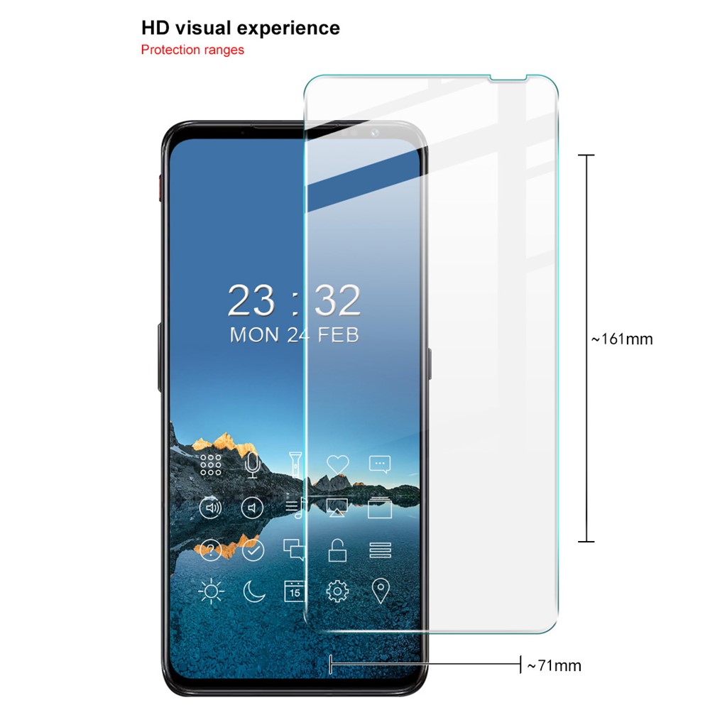 IMAK H Anti-Explosion Screen Protector Tempered Glass Film for ZTE nubia Red Magic 6/6 Pro-6