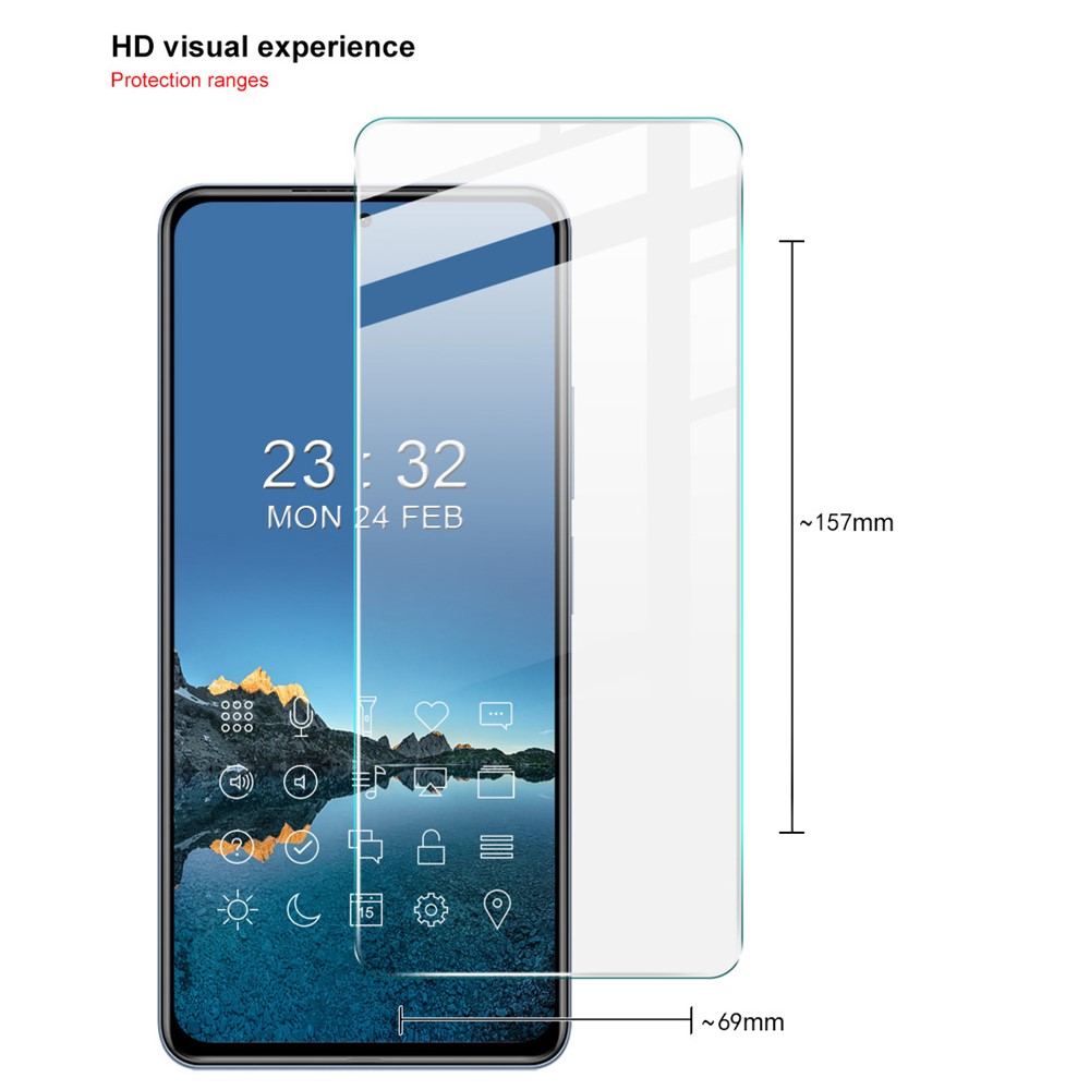 IMAK H Shatter-proof Screen Protector Tempered Glass Film for Xiaomi Redmi K40/K40 Pro/K40 Pro+-6