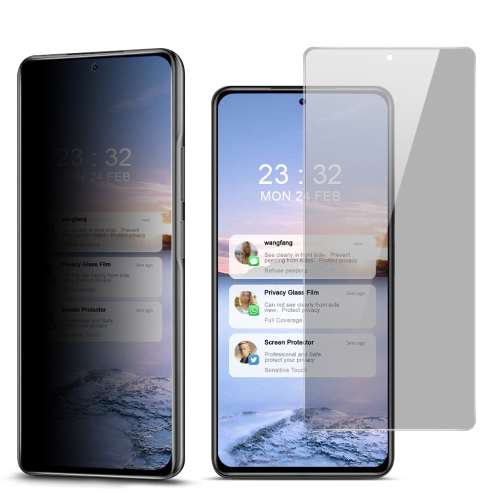 IMAK 9H Härte Anti-Peep Tempered Gla-Protector Für Xiaomi Redmi K40 / K40 Pro / K40 Pro Plus-1