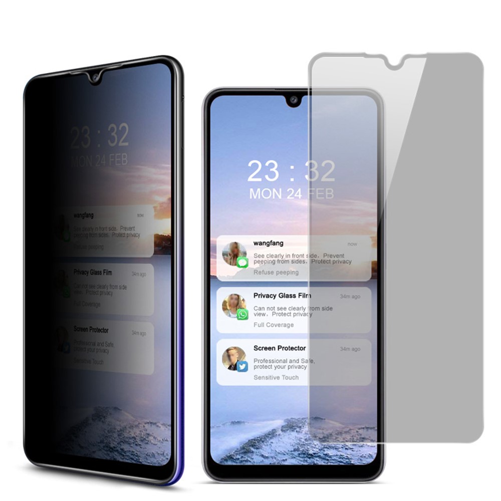 IMAK Anti-peep 9H Hardness Tempered Glass Protector for Samsung Galaxy A32 4G-1