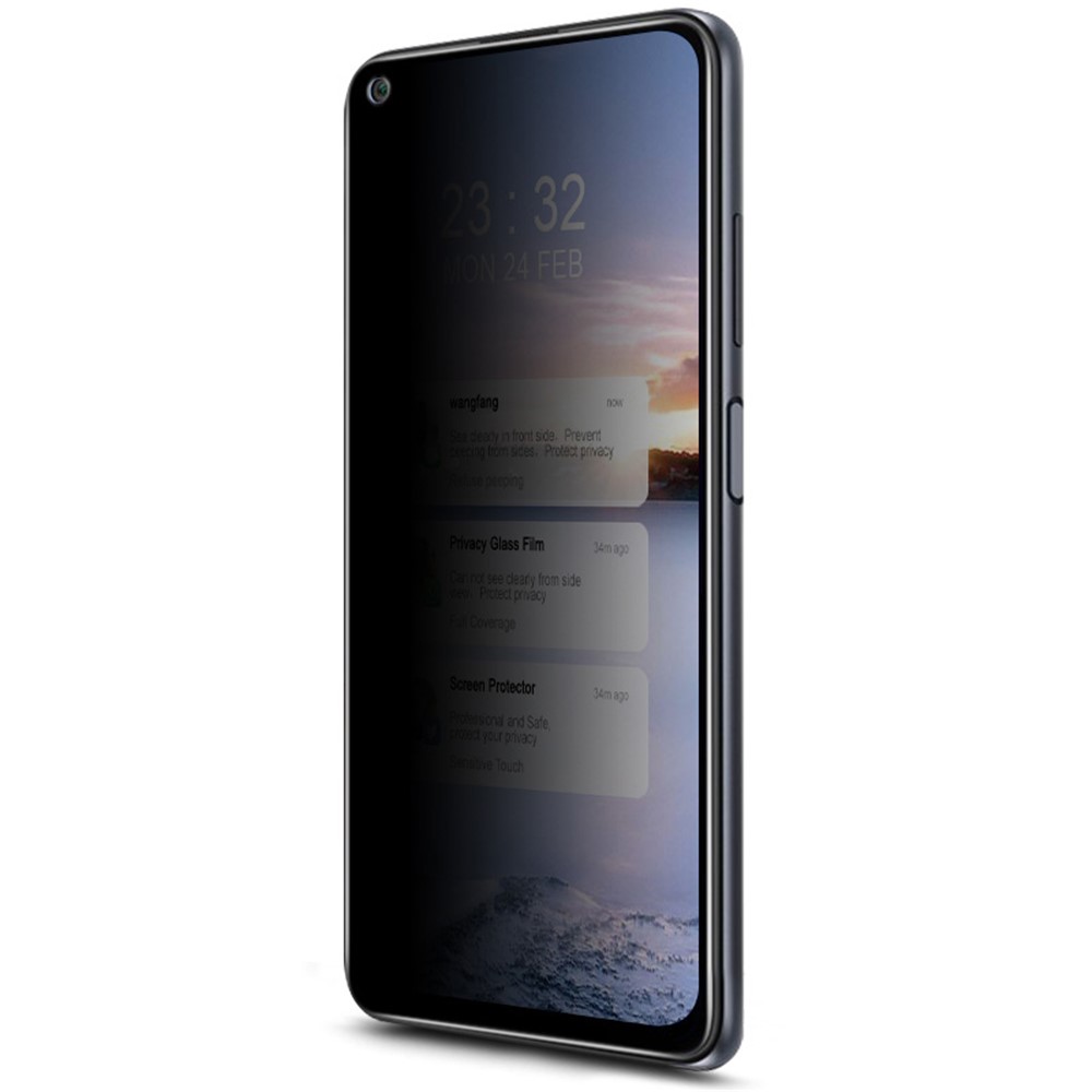 IMAK Anti-Spionage 9H Ultra Clear Tempered Glass Protector Für Xiaomi Redmi Anmerkung 9 5g / Anmerkung 9T 5G-11