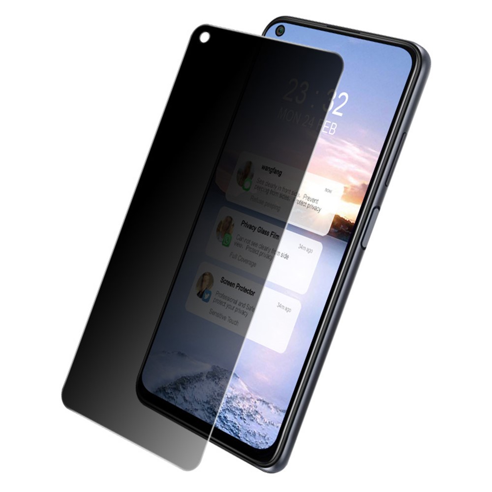 IMAK Anti-Spionage 9H Ultra Clear Tempered Glass Protector Für Xiaomi Redmi Anmerkung 9 5g / Anmerkung 9T 5G-8