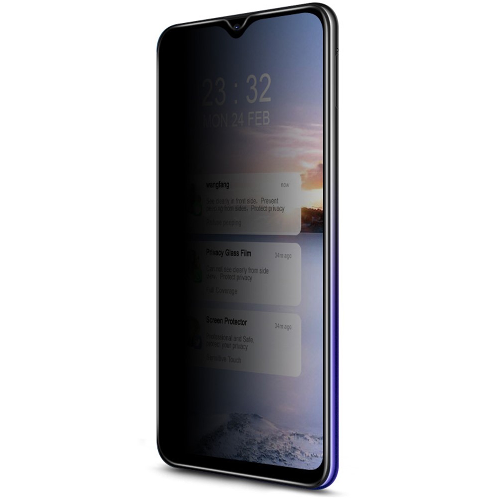 IMAK 9H Hardness Tempered Glass Anti-peep Protector for Vivo Y70 2020-11