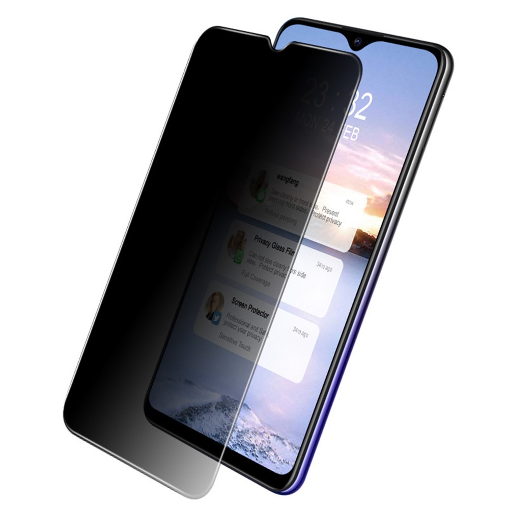 IMAK 9H Hardness Tempered Glass Anti-peep Protector for Vivo Y70 2020-8
