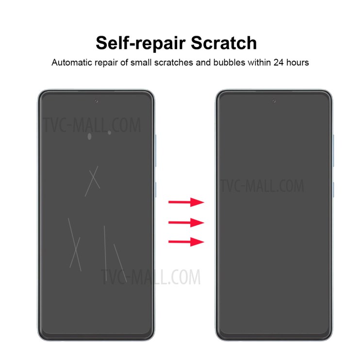 10Pcs ENKAY Soft 3D Full Screen Coverage Anti-Scratch Screen Protector Guard Film for Samsung Galaxy A72 5G / 4G-4
