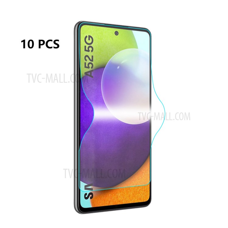 10Pcs ENKAY Soft 3D Full Screen Coverage Anti-Scratch Screen Protector Guard Film for Samsung Galaxy A52 5G / 4G-1