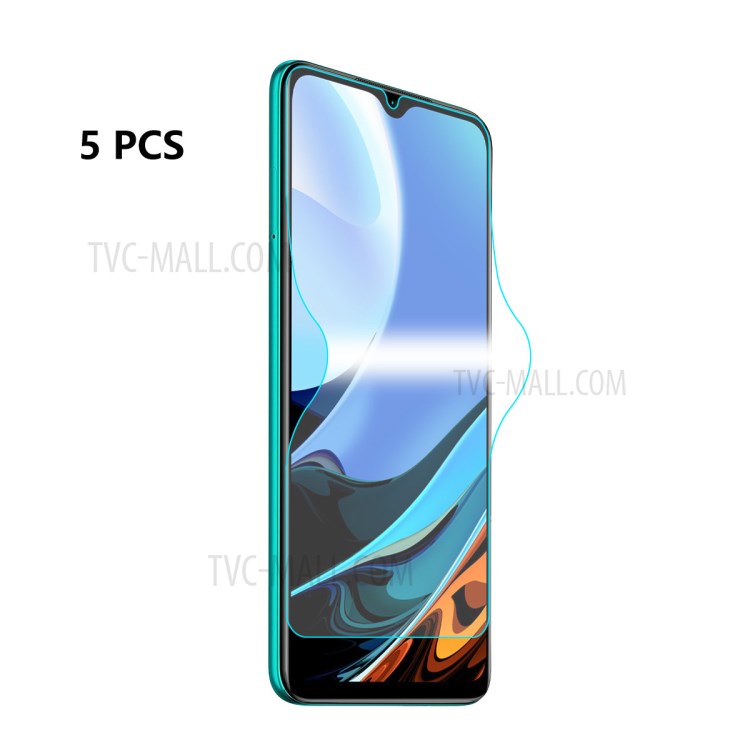 5Pcs ENKAY 3D Full Screen Coverage Hydro-coagulant Screen Protector Film for Xiaomi Redmi 9T/9 Power/Note 9 4G (Qualcomm Snapdragon 662)-1