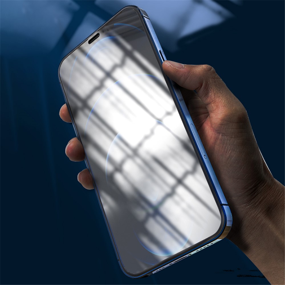 KINGXBAR 3D Silicone Edge Tempered Glass for iPhone 12/12 Pro Screen Guard Cover-8