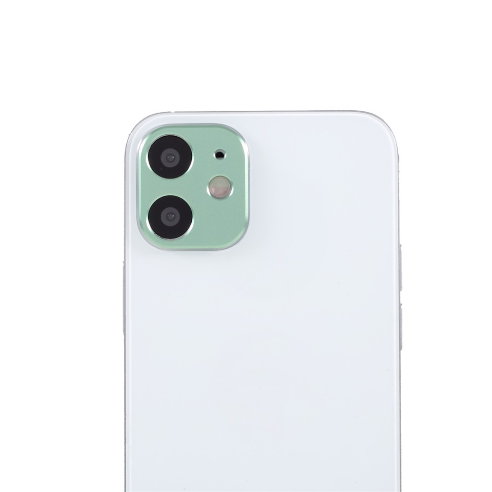 Aluminium Alloy Rear Camera Lens Frame Protector for iPhone 12 Mini - Green-3