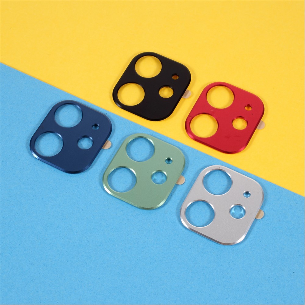 Aluminium Alloy Rear Camera Lens Frame Protector for iPhone 12 - Red-5
