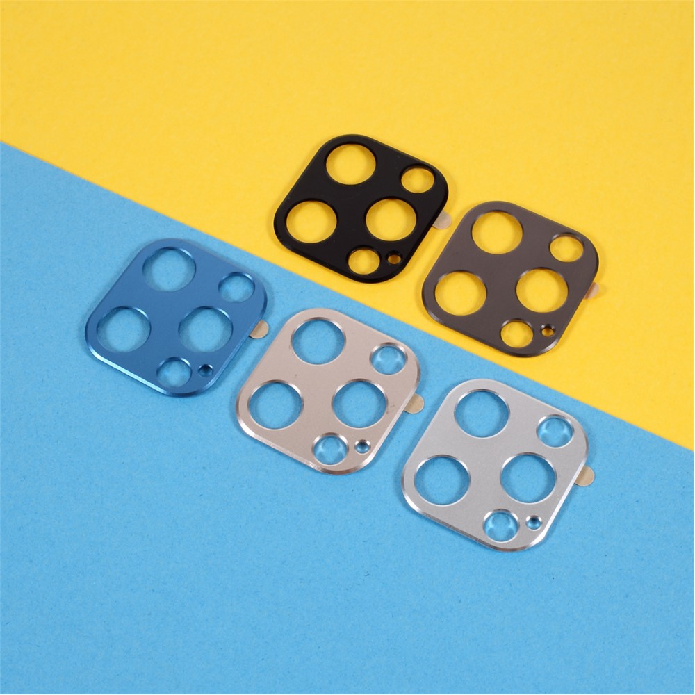 Aluminium Alloy Rear Camera Lens Frame Protector for iPhone 12 Pro Max - Blue-5