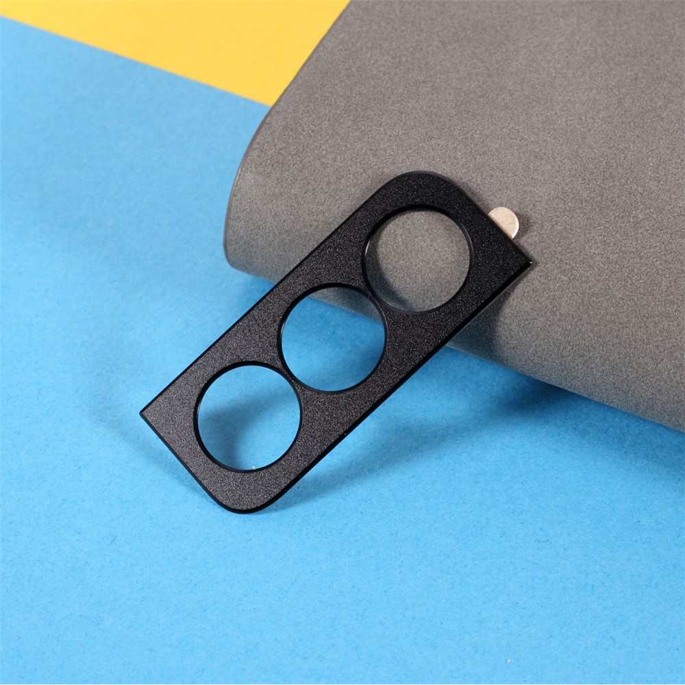 Aluminium Alloy Rear Camera Lens Frame Protector for Samsung Galaxy S21 5G - Black-4