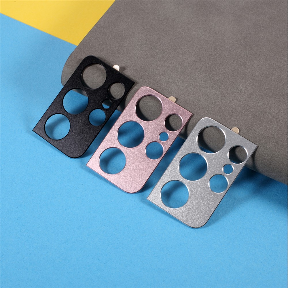 Aluminium Alloy Rear Camera Lens Frame Protector for Samsung Galaxy S21 Ultra 5G - Rose Gold-6