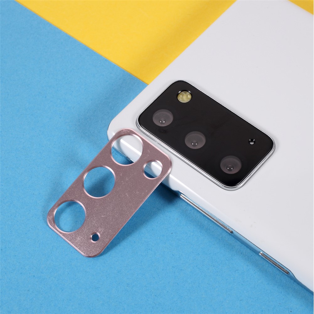 Aluminium Alloy Rear Camera Lens Frame Protector for Samsung Galaxy Note 20 - Rose Gold-1