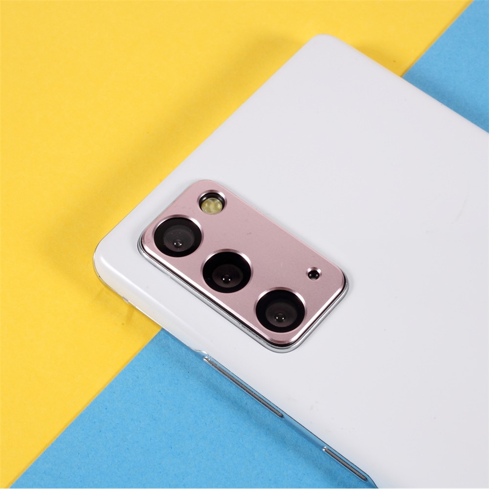 Aluminium Alloy Rear Camera Lens Frame Protector for Samsung Galaxy Note 20 - Rose Gold-4