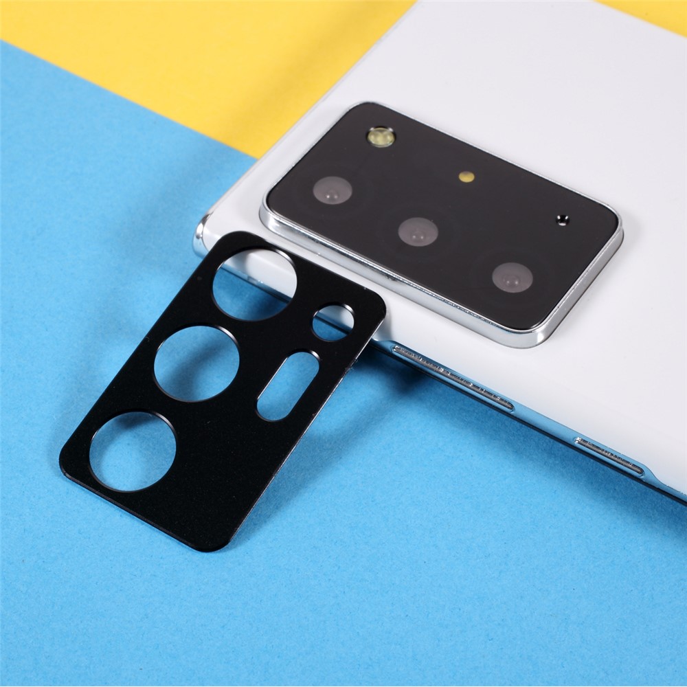 Aluminium Alloy Rear Camera Lens Frame Protector for Samsung Galaxy Note20 Ultra - Black-1