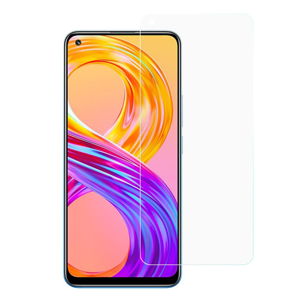 Ultra Claro 0.3mm Arco Borda De Vidro Temperado Protetor De Tela De Tela Para Realme 8 Pro-1