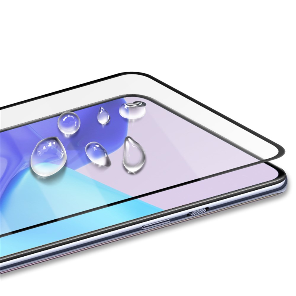 AMORUS Full Glue HD Tempered Glass Silk Print Full Coverage Screen Protector for OnePlus 9-4