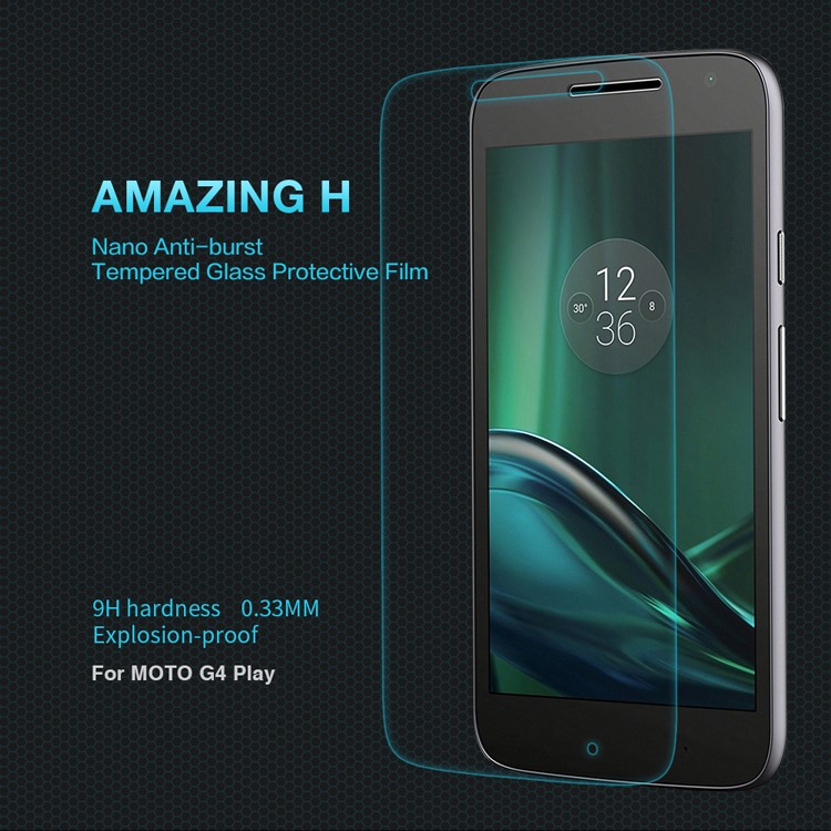 NILLKIN Amazing H Tempered Glass Screen Protector Guard Film 9H for Motorola Moto G4 Play-1