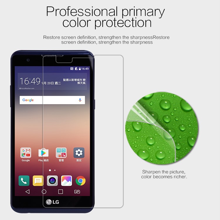 NILLKIN Anti-fingerprint Clear Screen Protector Shield Film for LG X Power-1