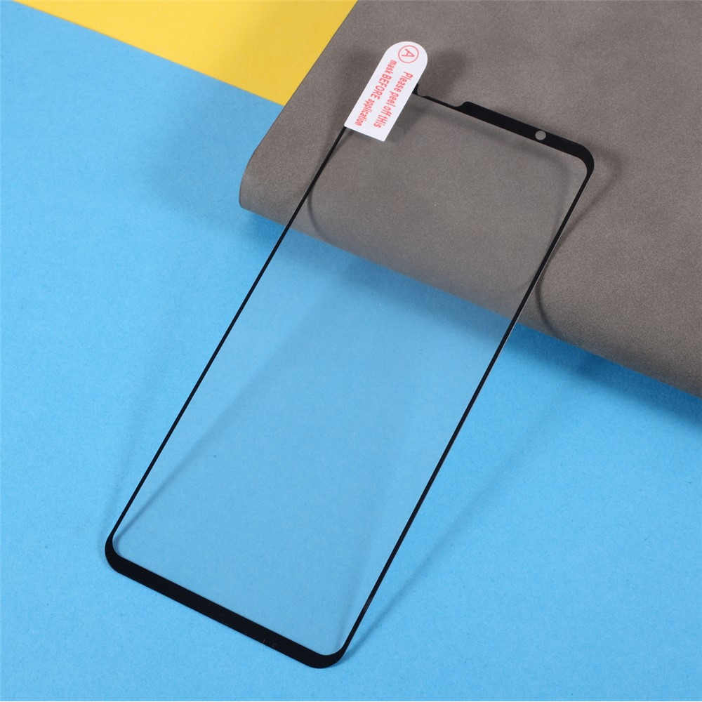 Full Size Coverage Full Glue Silk Print Tempered Glass Screen Protector for Asus ROG Phone 5-6