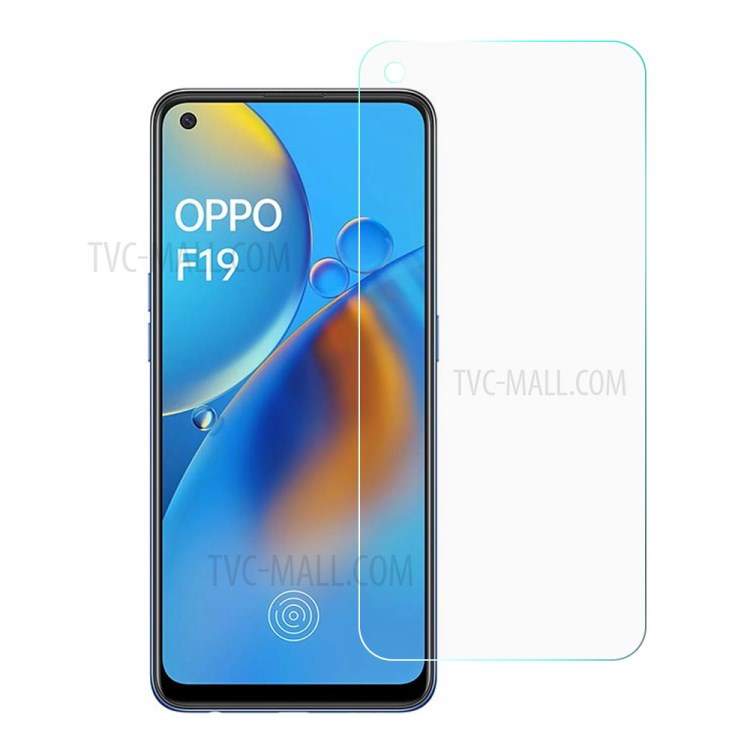 Protetor De Tela De Vidro Temperado 0.3mm Para OPPO F19, Filme Do Protetor Do Telefone Da Borda Do Arco-1