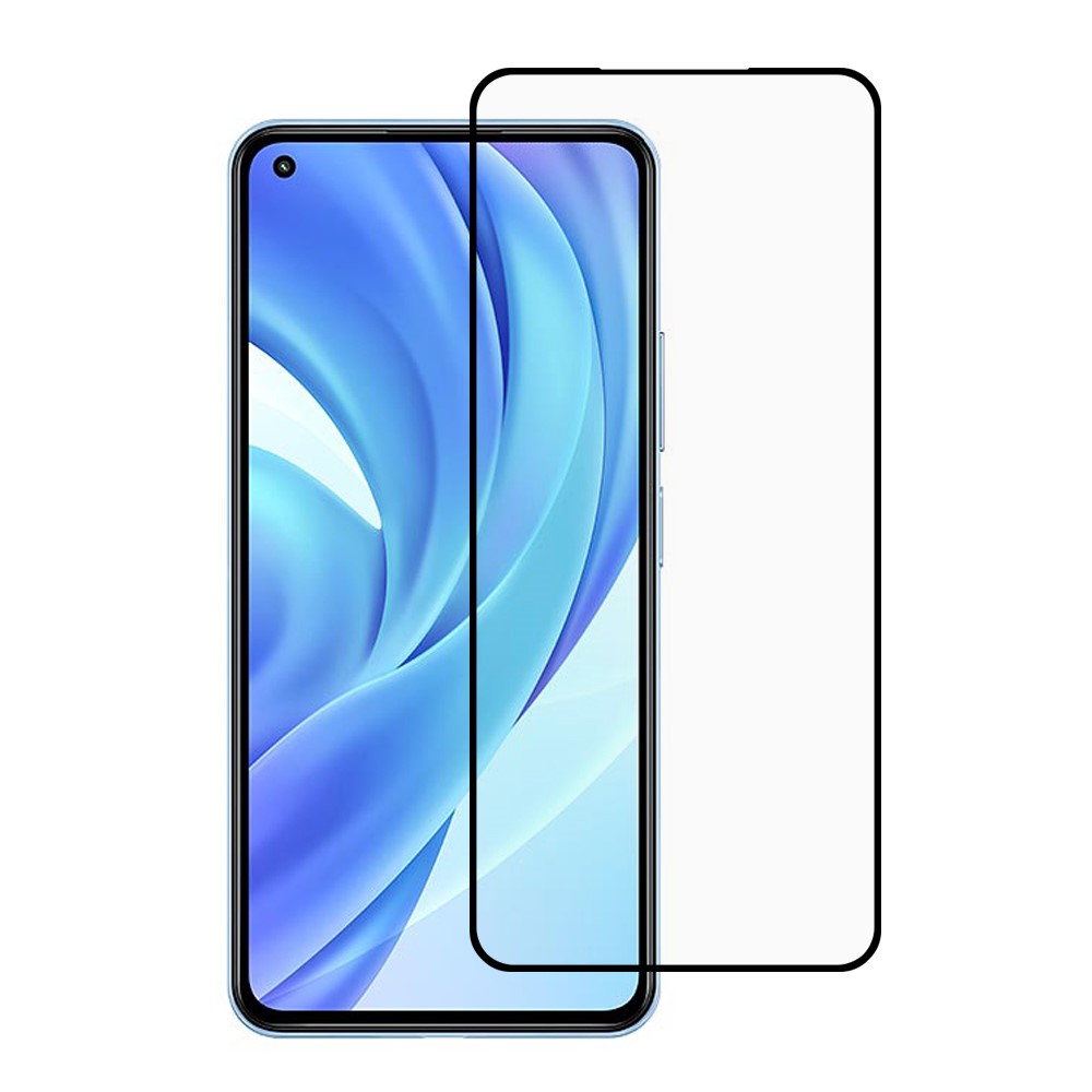 Full Coverage Silk Printing Full Glue Tempered Glass Screen Protector for Xiaomi Mi 11 Lite 4G / 5G-1