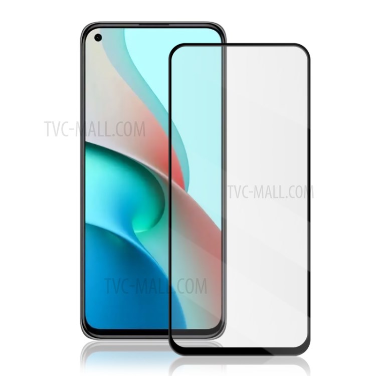AMORUS Silk Printing HD Full Glue Full Coverage Tempered Glass Screen Protector for Xiaomi Mi 11 Lite 4G / 5G - Black-2