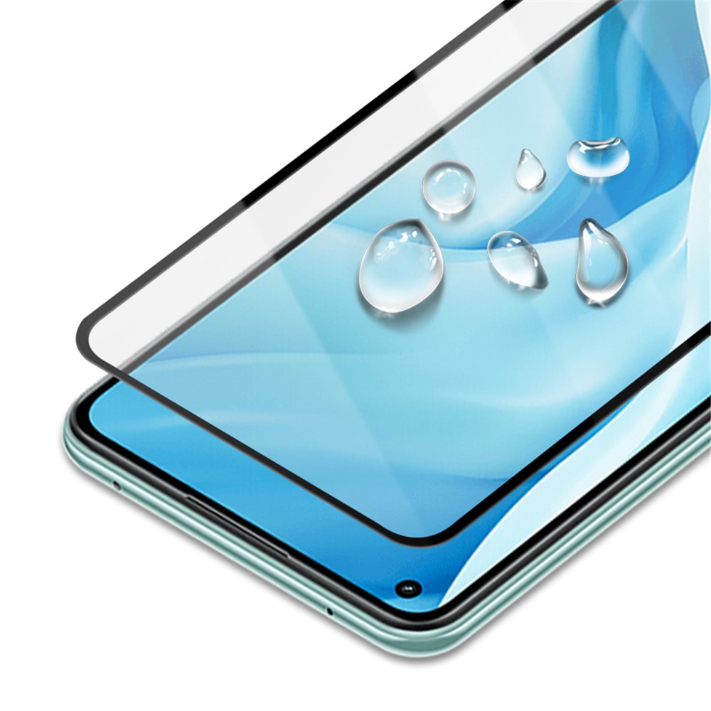 AMORUS Silk Printing HD Full Glue Full Coverage Tempered Glass Screen Protector for Xiaomi Mi 11 Lite 4G / 5G - Black-5
