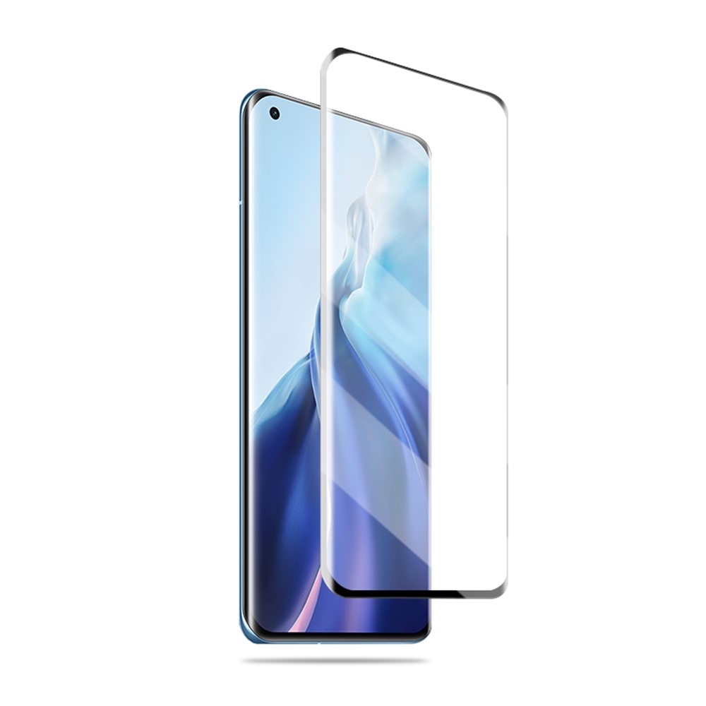 AMORUS Anti-explosion Full Glue Curved Tempered Glass Full Screen Film for Xiaomi Mi 11 - Black-4