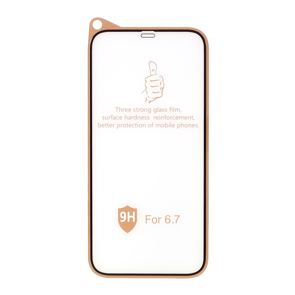 RURIHAI Crack-resistant Edges 9H Full Glue Ultra Clear Tempered Glass Film for iPhone 12 Pro Max-3