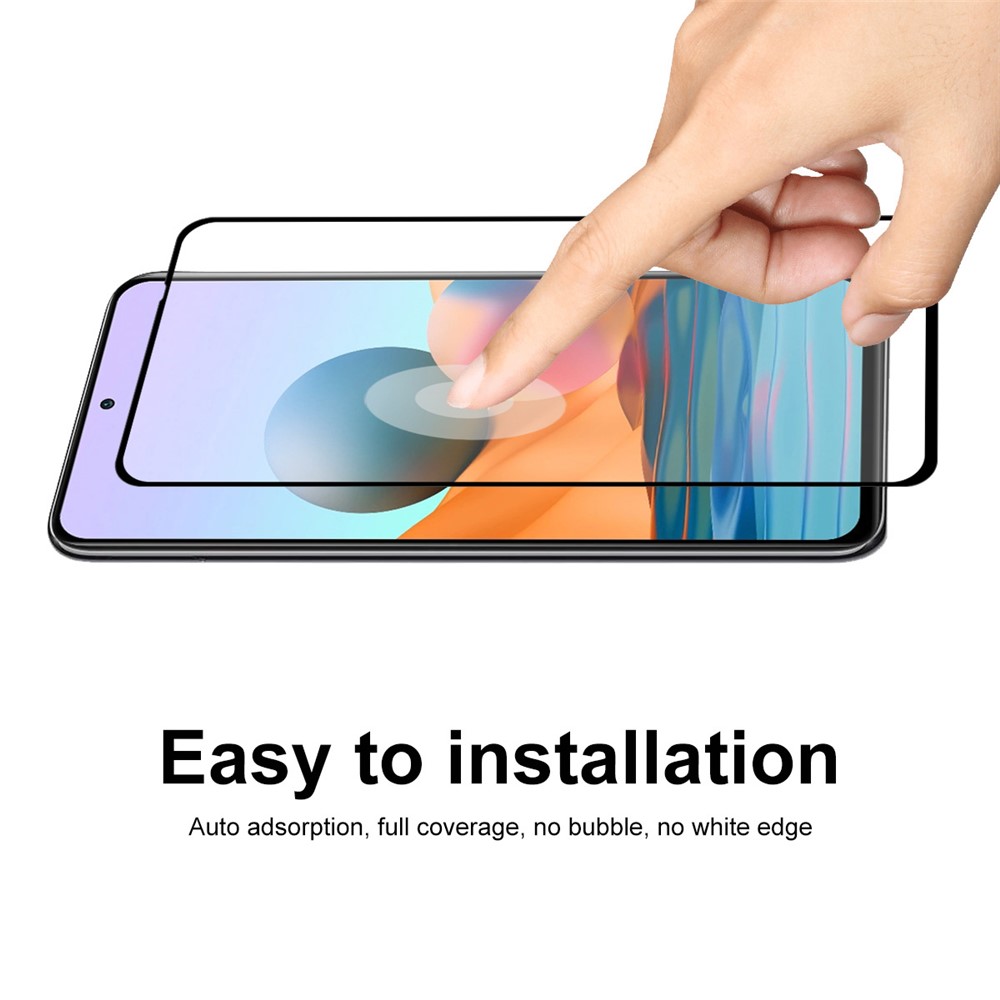 2PCS/Set HAT-PRINCE for Xiaomi Redmi Note 10 Pro / Note 10 Pro Max 0.26mm 9H Full Glue Full Screen Tempered Glass Protector Films-3
