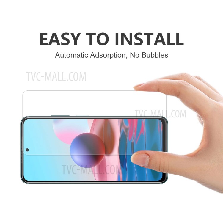 5Pcs HAT-PRINCE 0.26mm 9H 2.5D Arc Edge Tempered Glass Screen Film for Xiaomi Redmi Note 10 4G / Note 10S-3