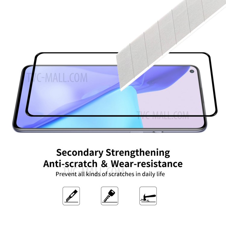 5pcs ENKAY 0.26mm 9H 2.5D Arc Edges Tempered Glass for OnePlus 9/9R Film Screen Protector-2