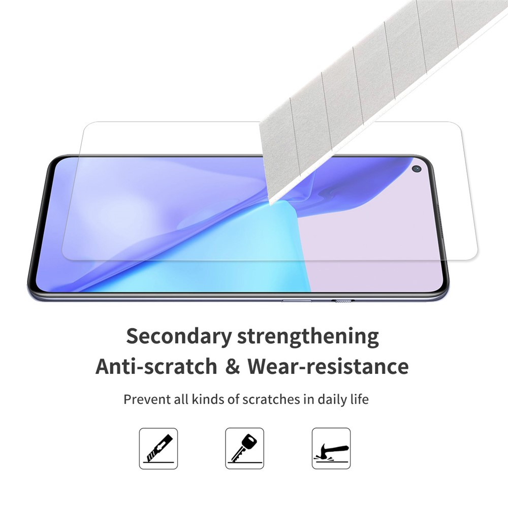 ENKAY 0.26mm 9H 2.5D Arc Edges Tempered Glass Protector Film Guard Cover for OnePlus 9/9R-2