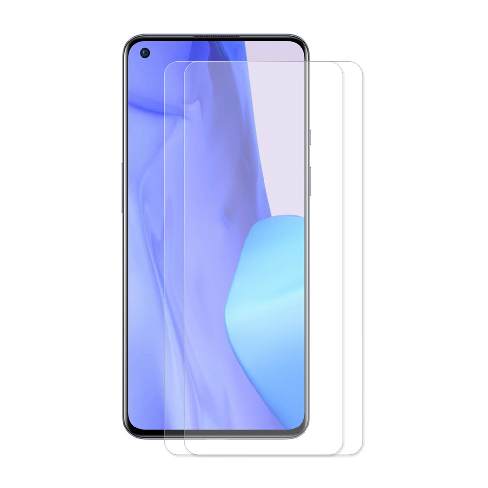2pcs ENKAY 0.26mm 9H 2.5D Arc Edges Tempered Glass Film Guard Screen Protector for OnePlus 9/9R-1