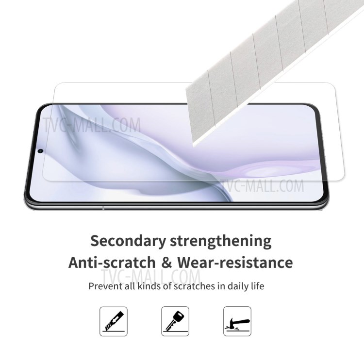 2pcs ENKAY 0.26mm 9H 2.5D Arc Edges Tempered Glass Screen Protector for Huawei P50-4