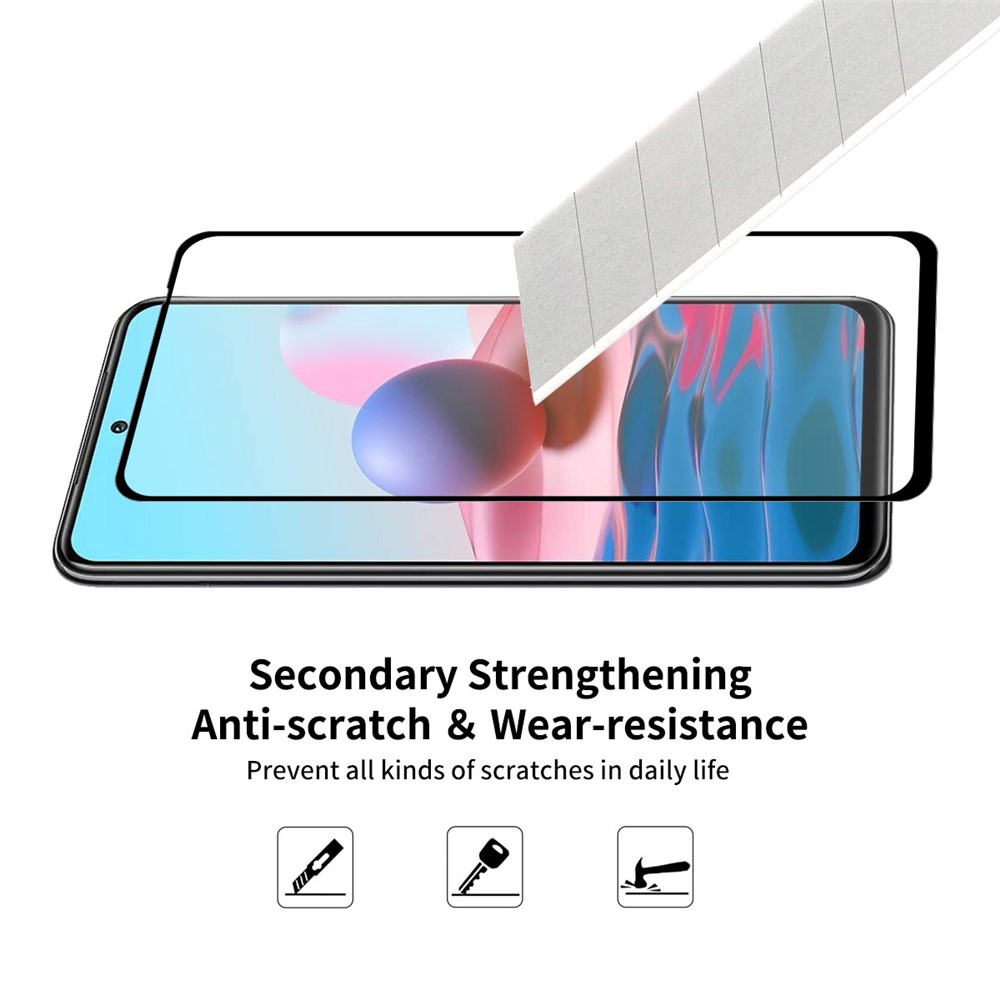 2pcs ENKAY for Xiaomi Redmi Note 10 4G/Note 10S 0.26mm 9H Full Screen Tempered Glass Protector Films-5