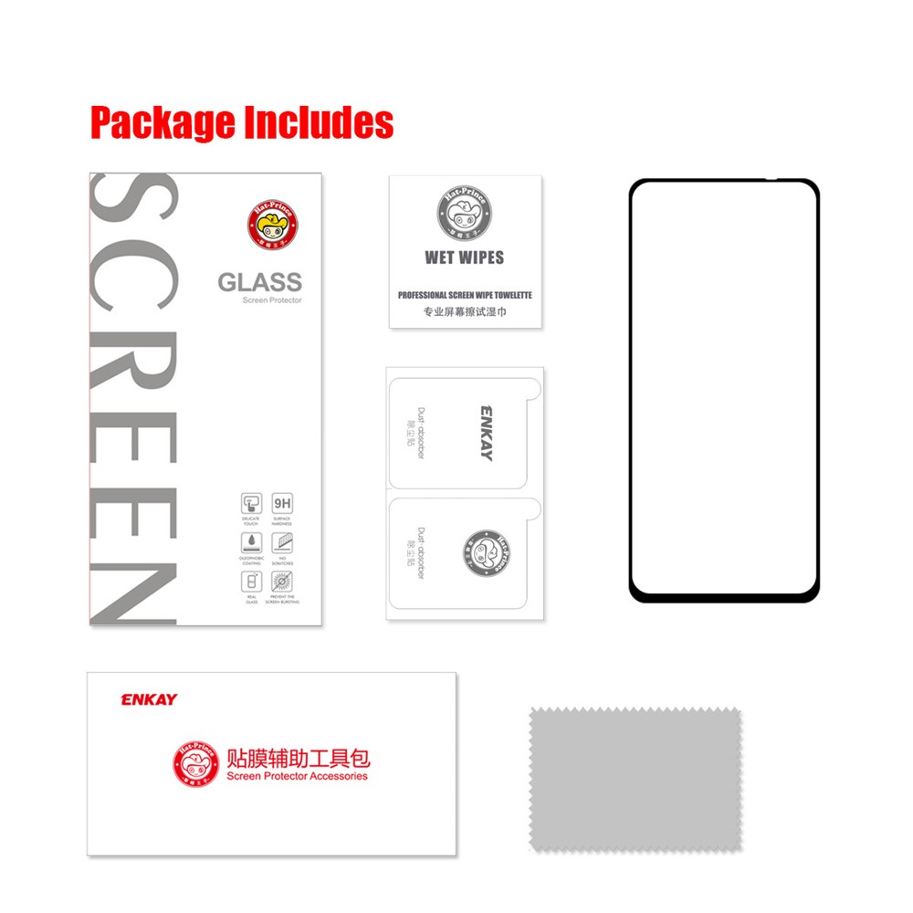 ENKAY E 0.26mm 9H 2.5D Complete Covering Tempered Glass Screen Protector for Xiaomi Redmi Note 10 4G/Note 10S-9