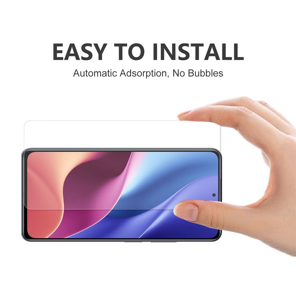 HAT PRINCE 0.26mm 9H 2.5D Arc Edge Tempered Glass Screen Protector for Xiaomi Poco F3-6