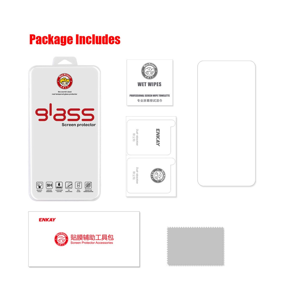 HAT PRINCE 0.26mm 9H 2.5D Arc Edge Tempered Glass Screen Protector for Xiaomi Poco F3-7